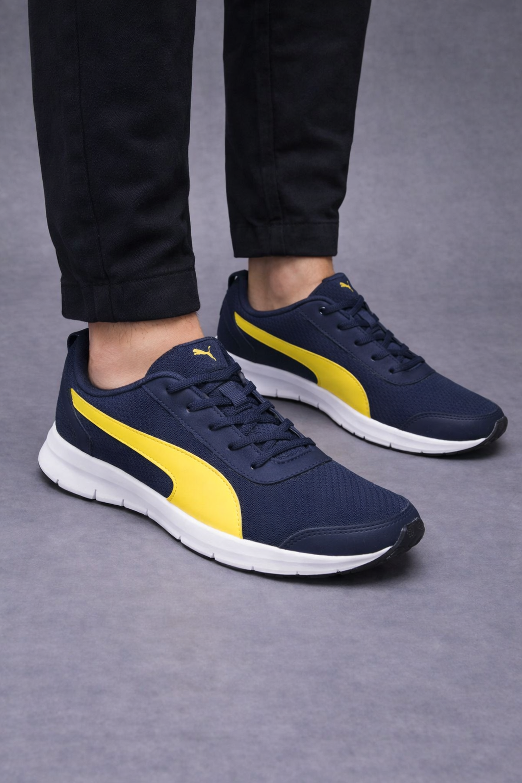 Puma: Navy Blue & Yellow
