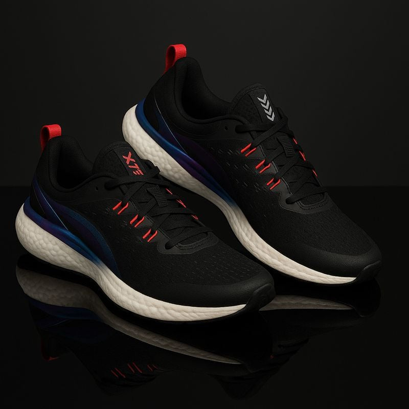 Xtep: Black and neon blue