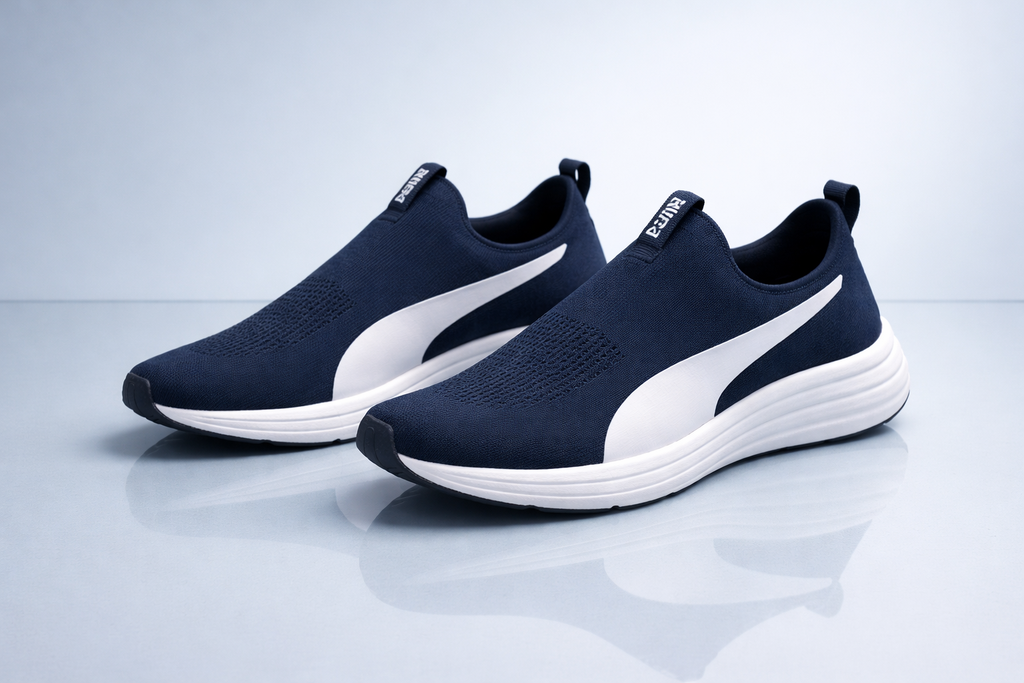 Puma: Navy Blue - White