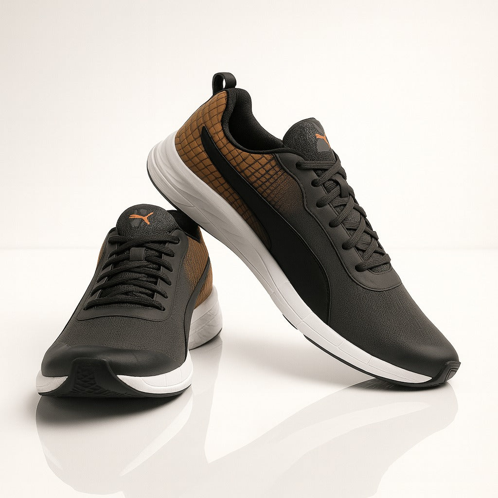 Puma: Grey with Tiger Print