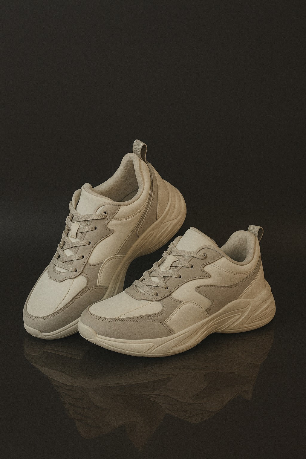 Xtep: White with grey pattern