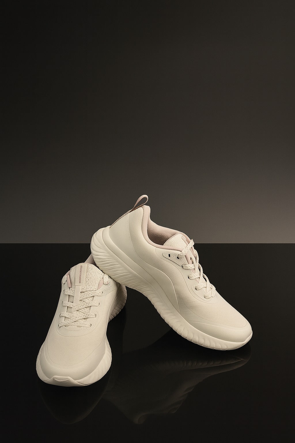 Xtep: White-Pinkish Glossy