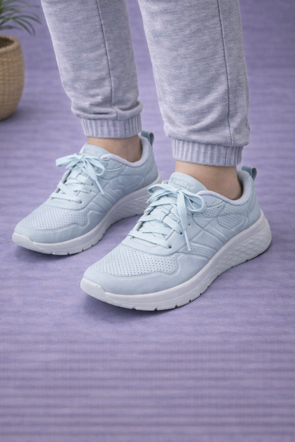 Skechers: Boys Matte blue