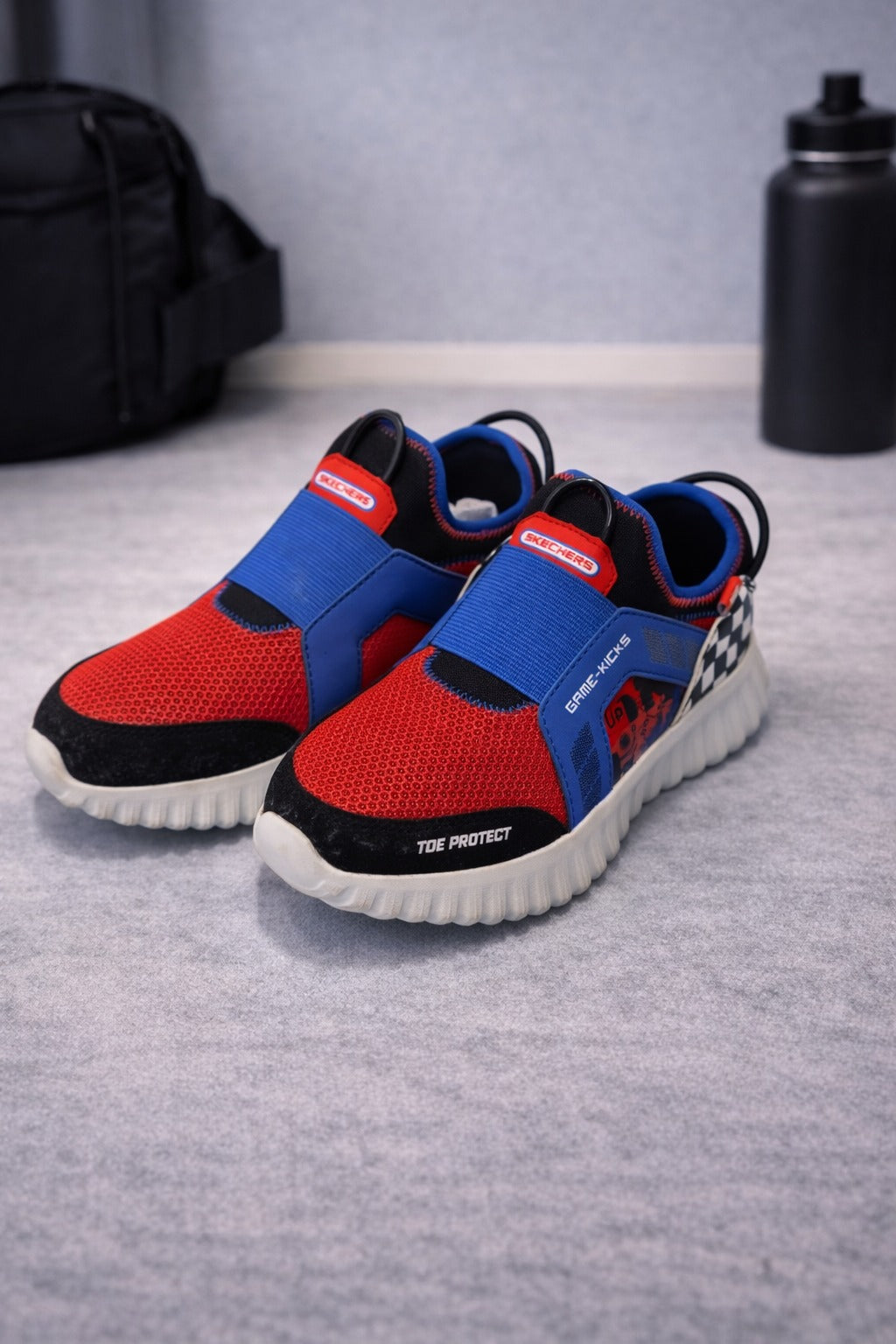 Skechers: Boys Red-Blue
