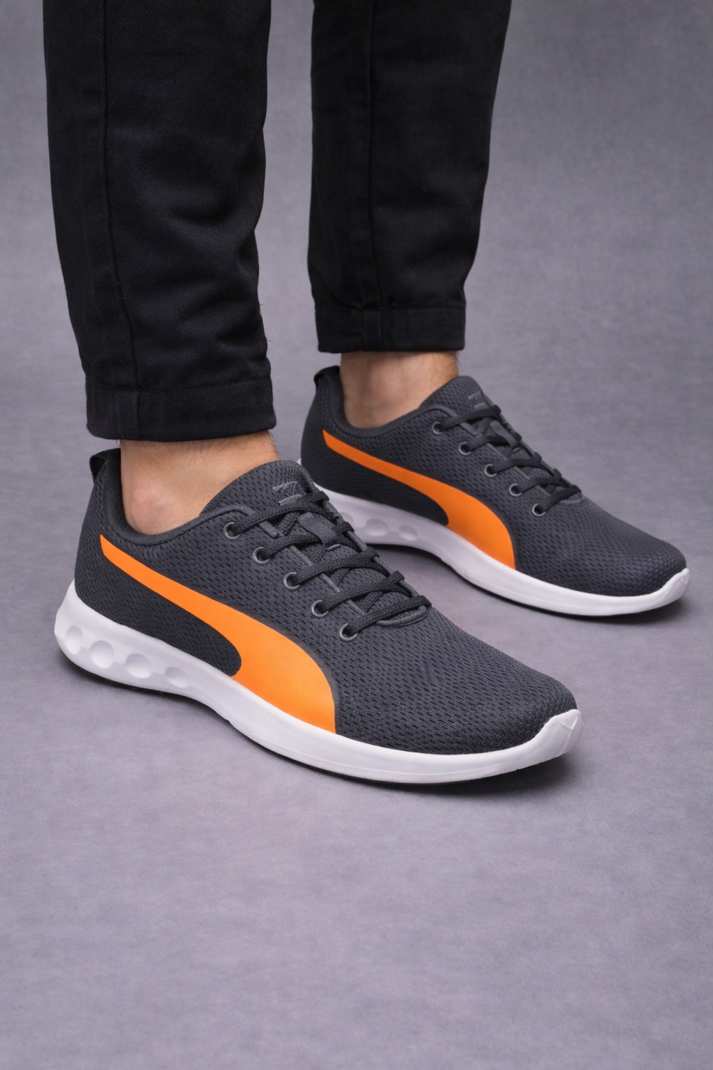 Puma: Dark Grey - Orange