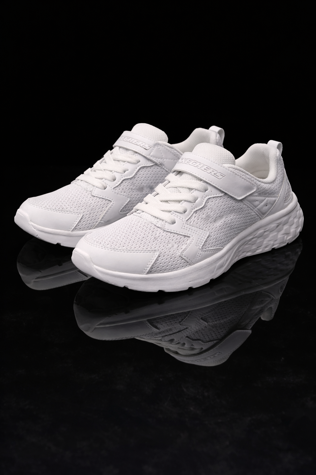 Skechers: Boys Pinkish-white