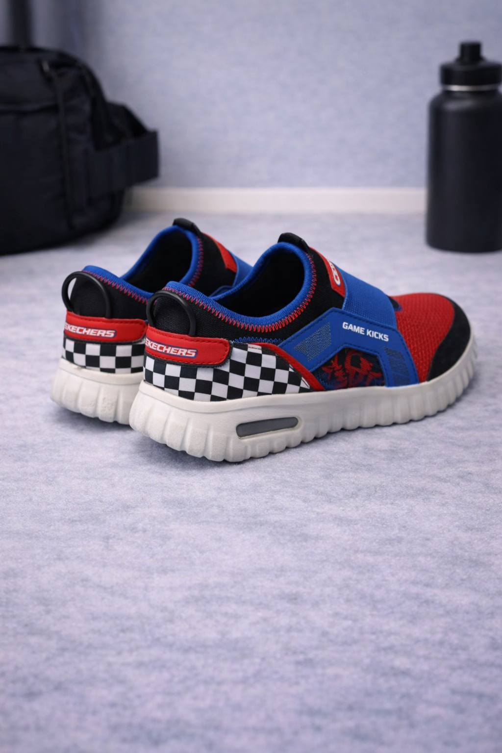 Skechers: Boys Red-Blue