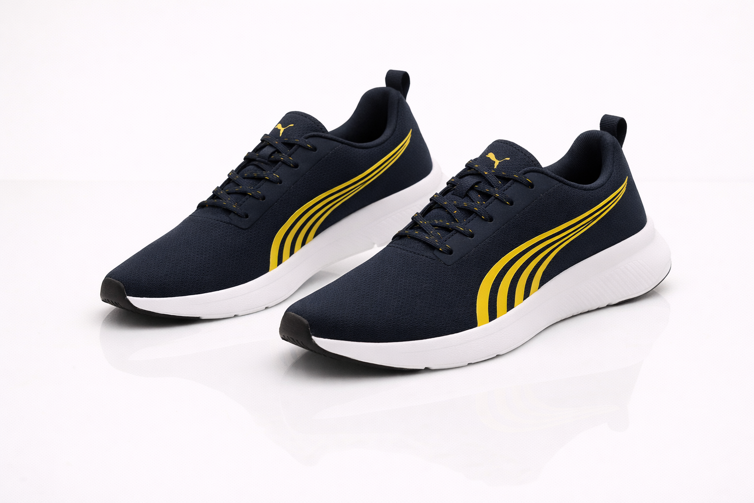 Puma: Navy Blue-Yellow
