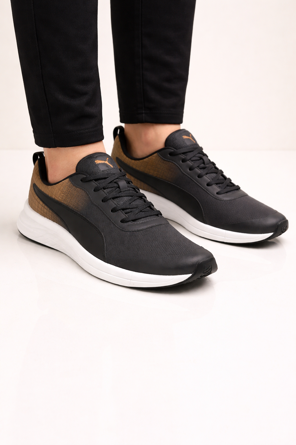 Puma: Grey with Tiger Print