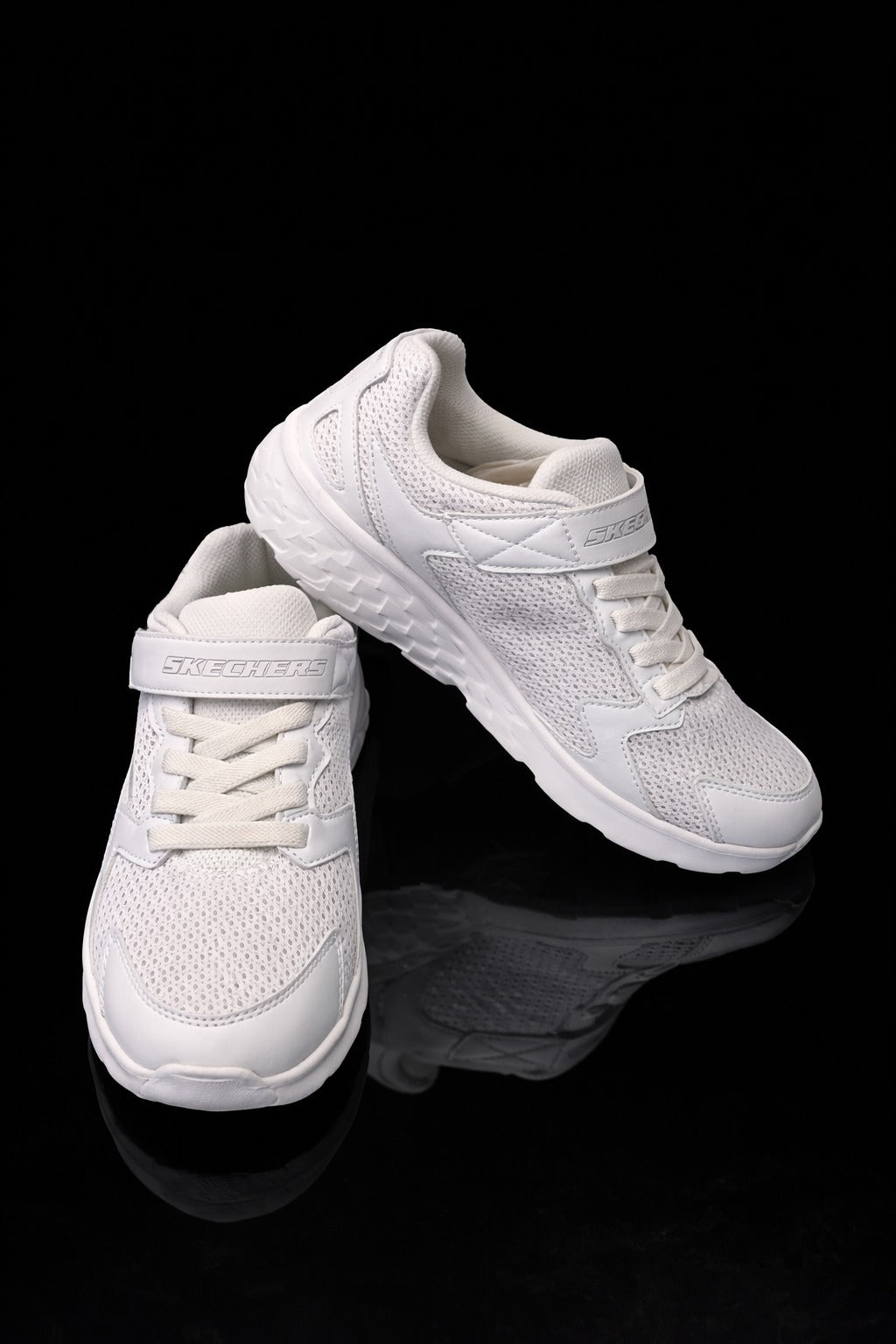 Skechers: Boys Pinkish-white