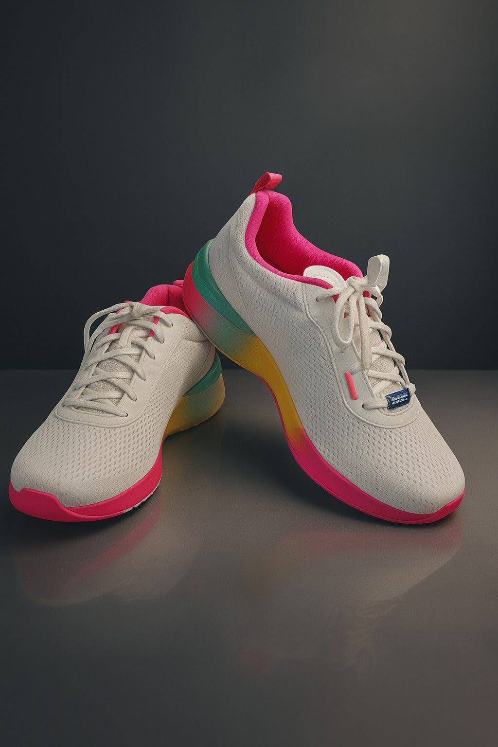 Skechers: Rainbow with white