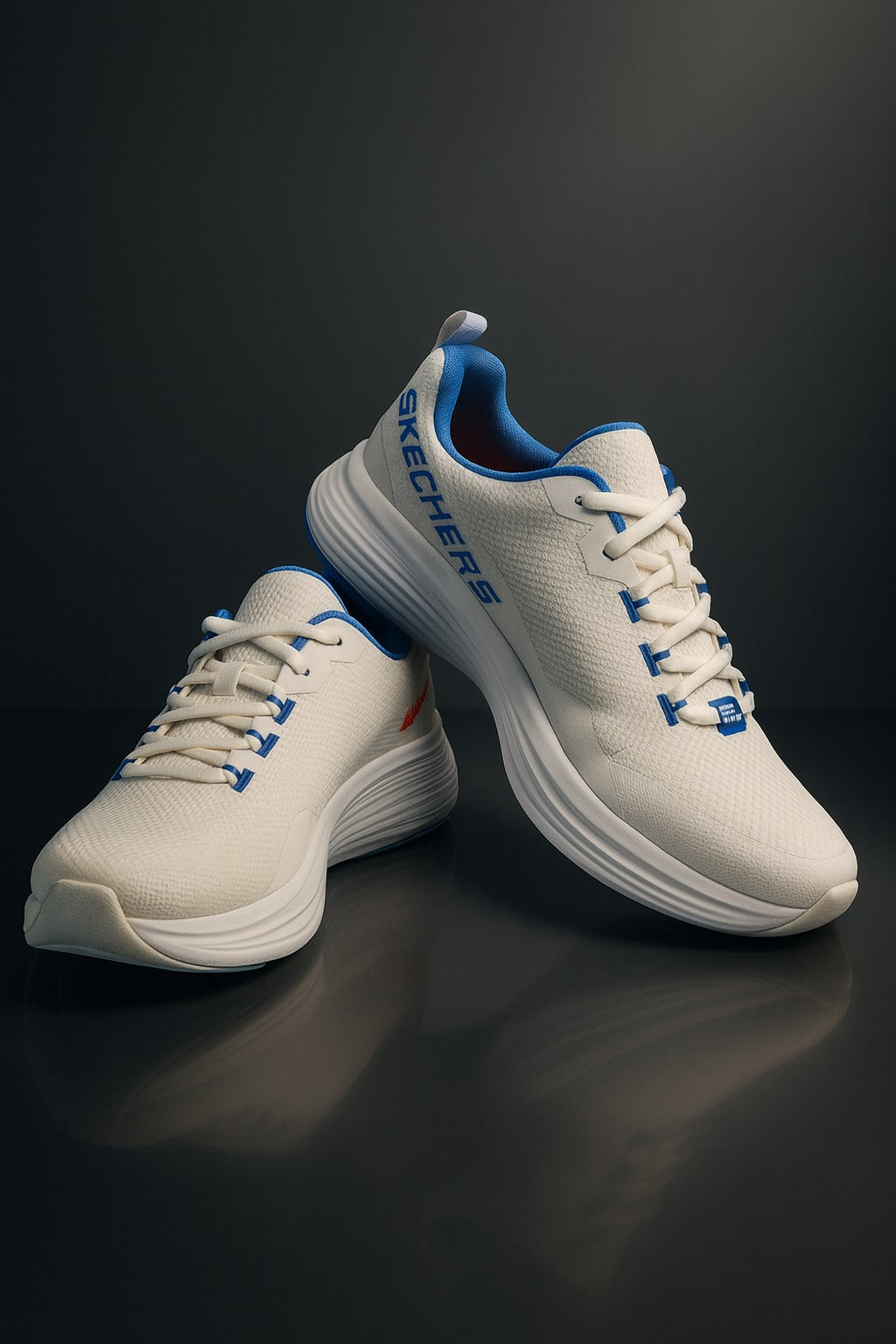 Skechers: White and Blue