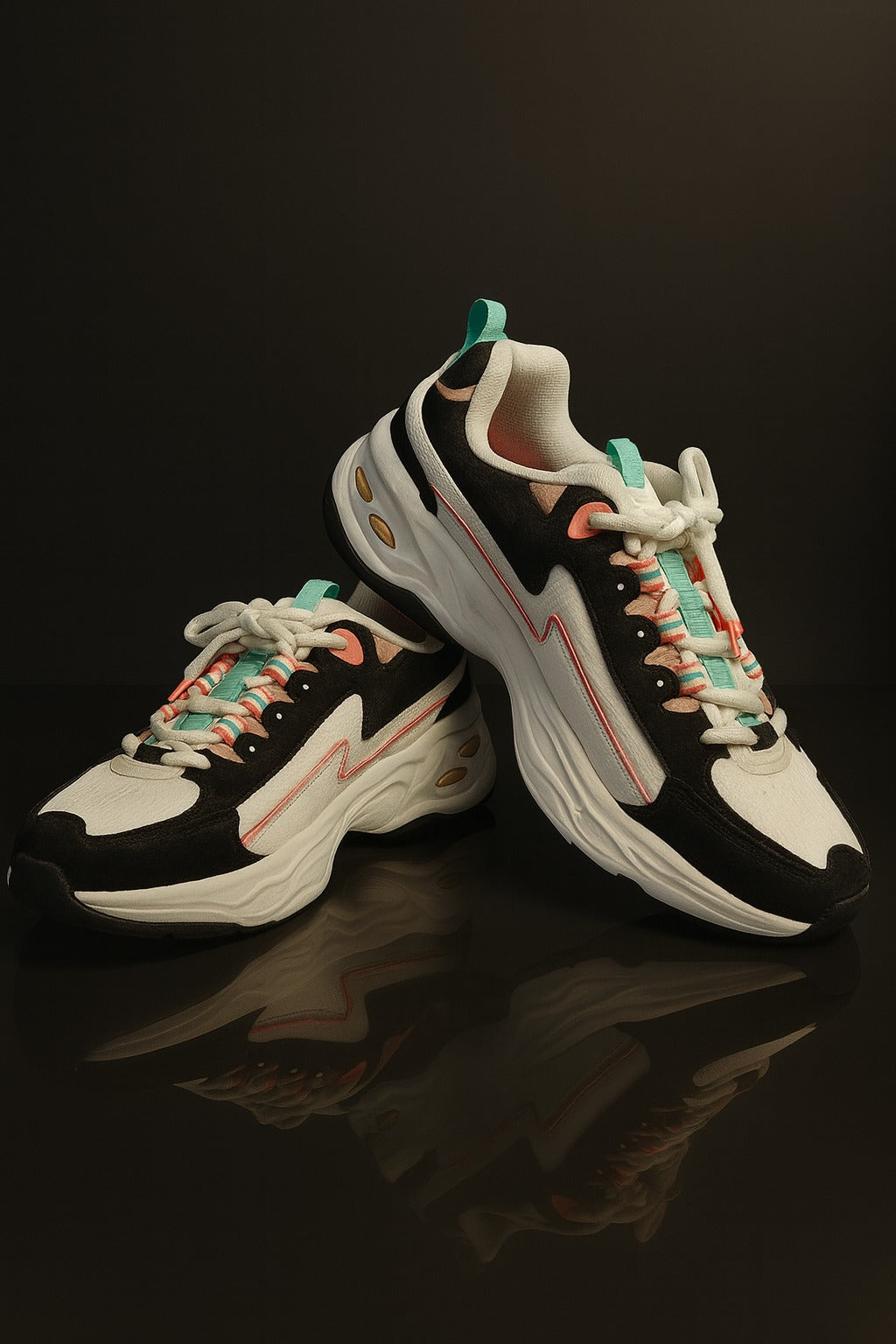 Skechers: White multi