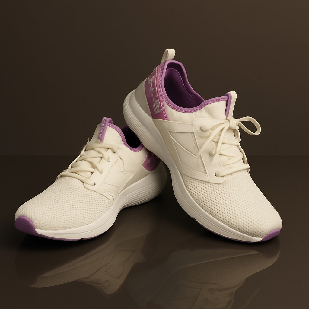 Skechers: White-Purple