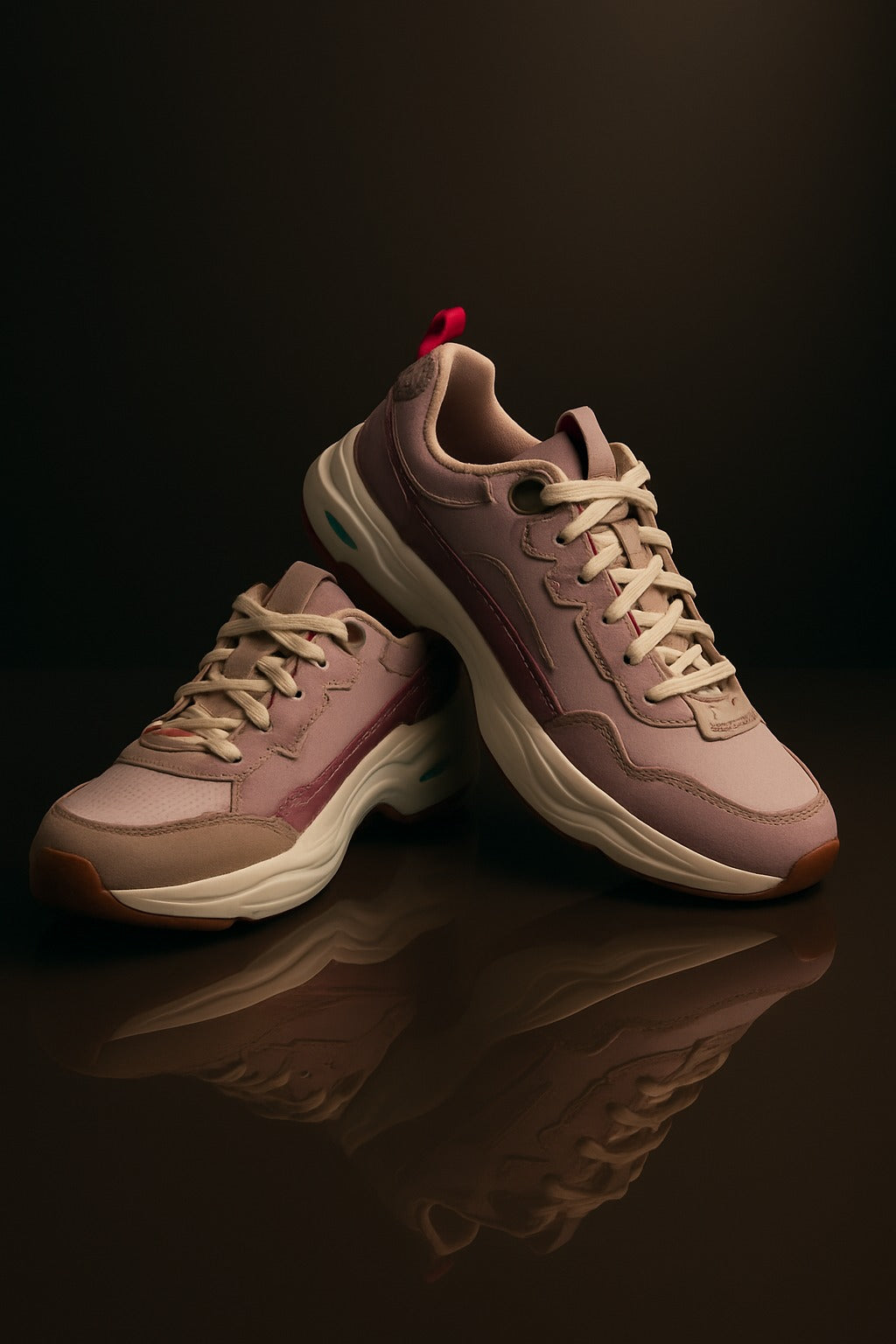 Skechers: Pink-Brown