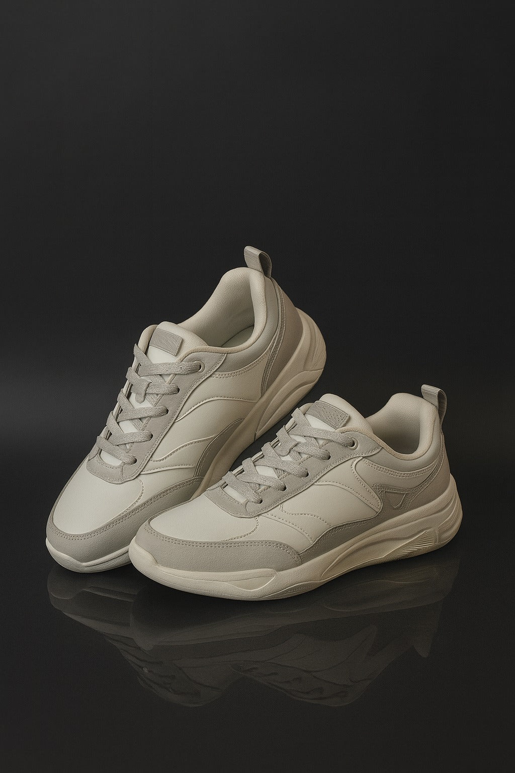 Xtep: White with Grey Pattern