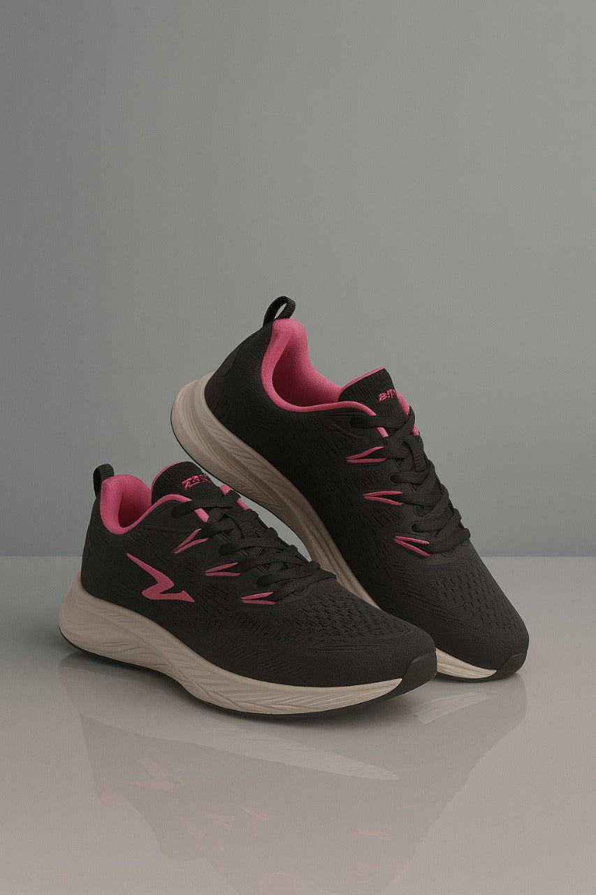 Xtep: Hot pink and black