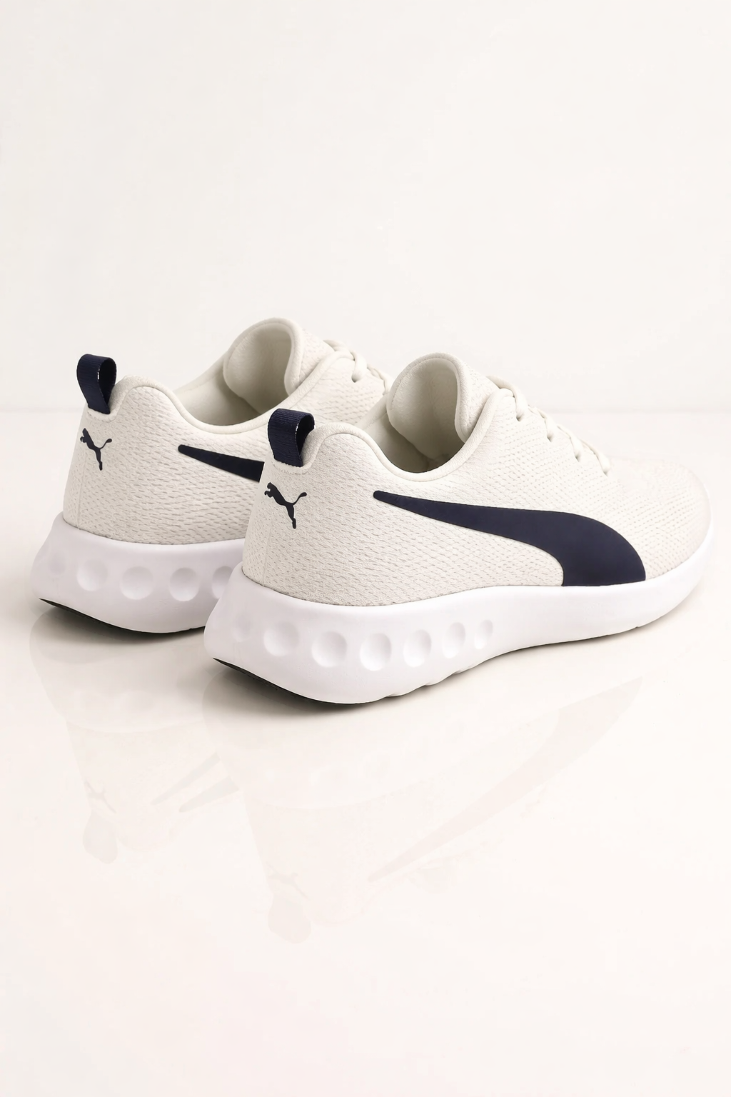 Puma: White with Black logo Design