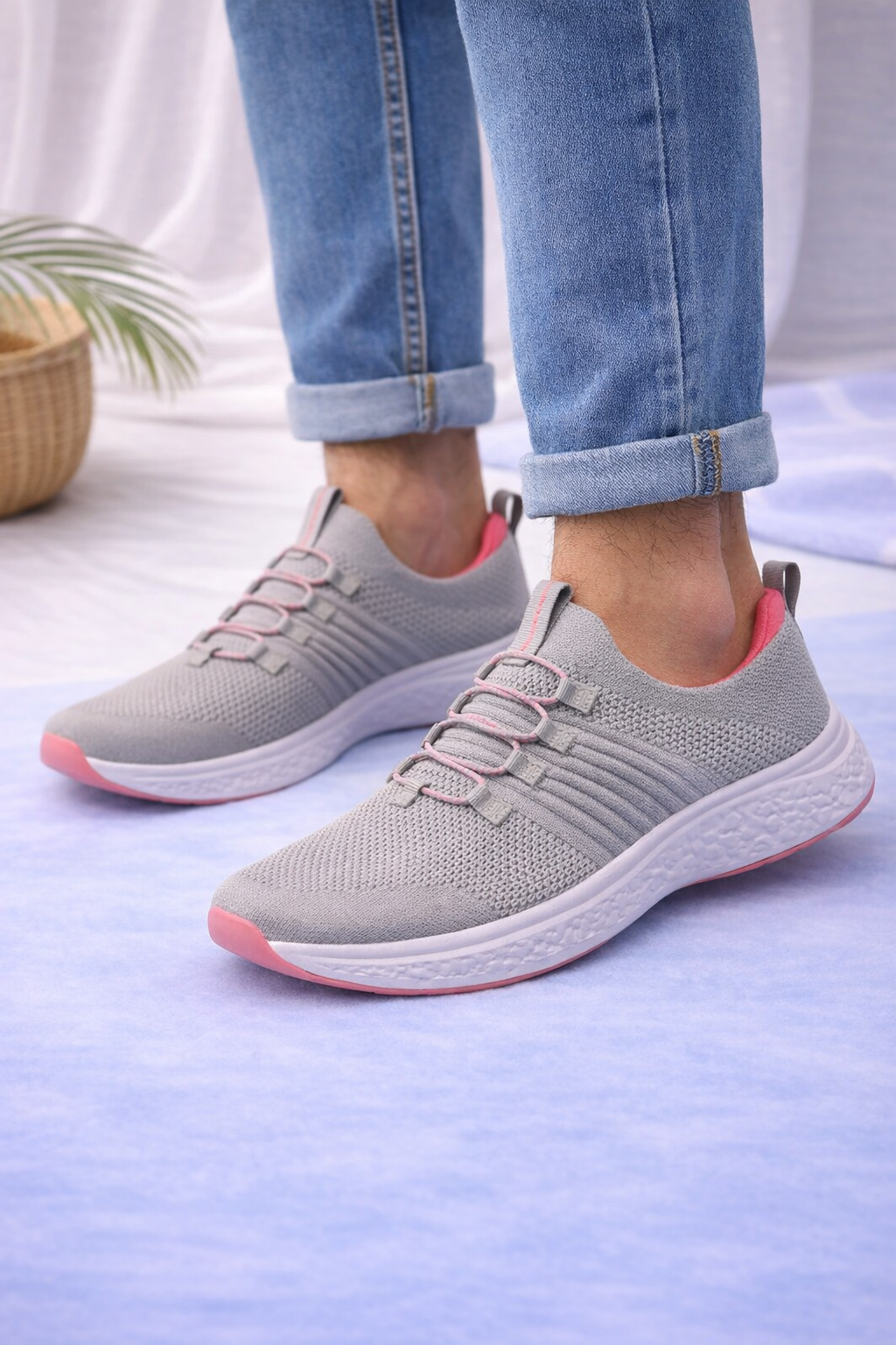 Skechers: Girls gray-pink