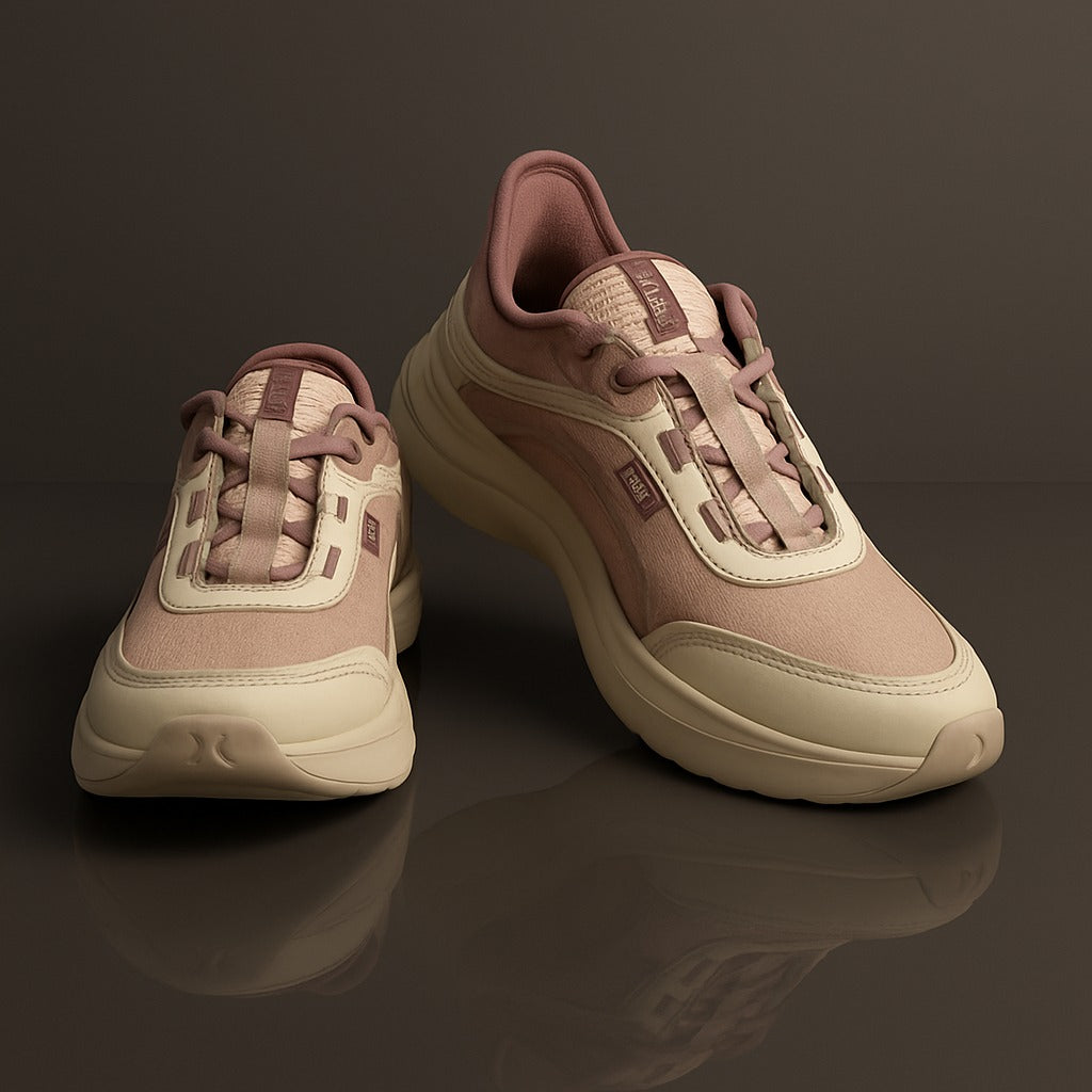 Xtep - Pink and Biege