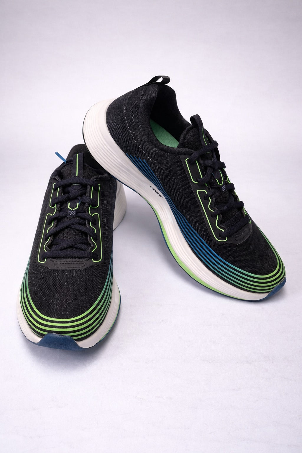 Skechers: Boys Green-black