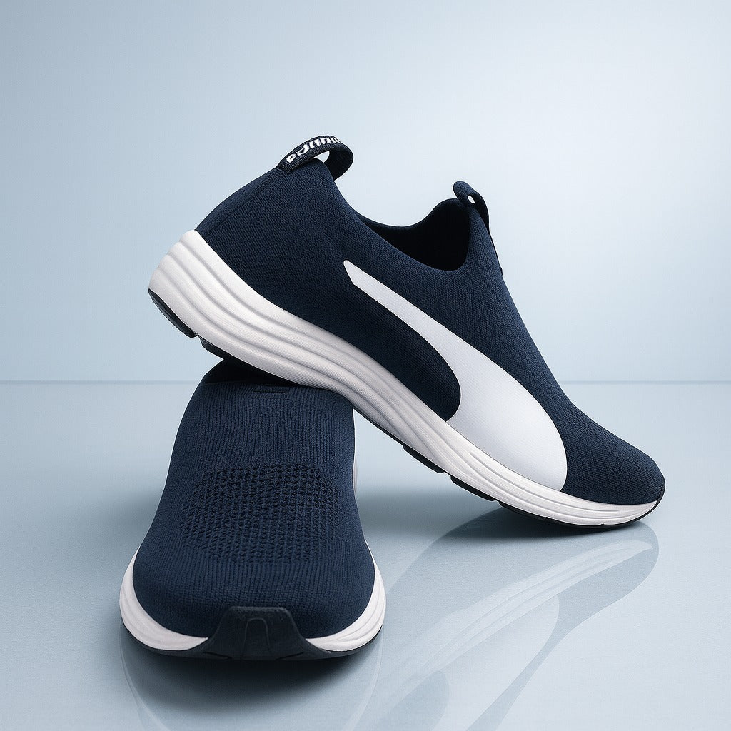 Puma: Navy Blue - White