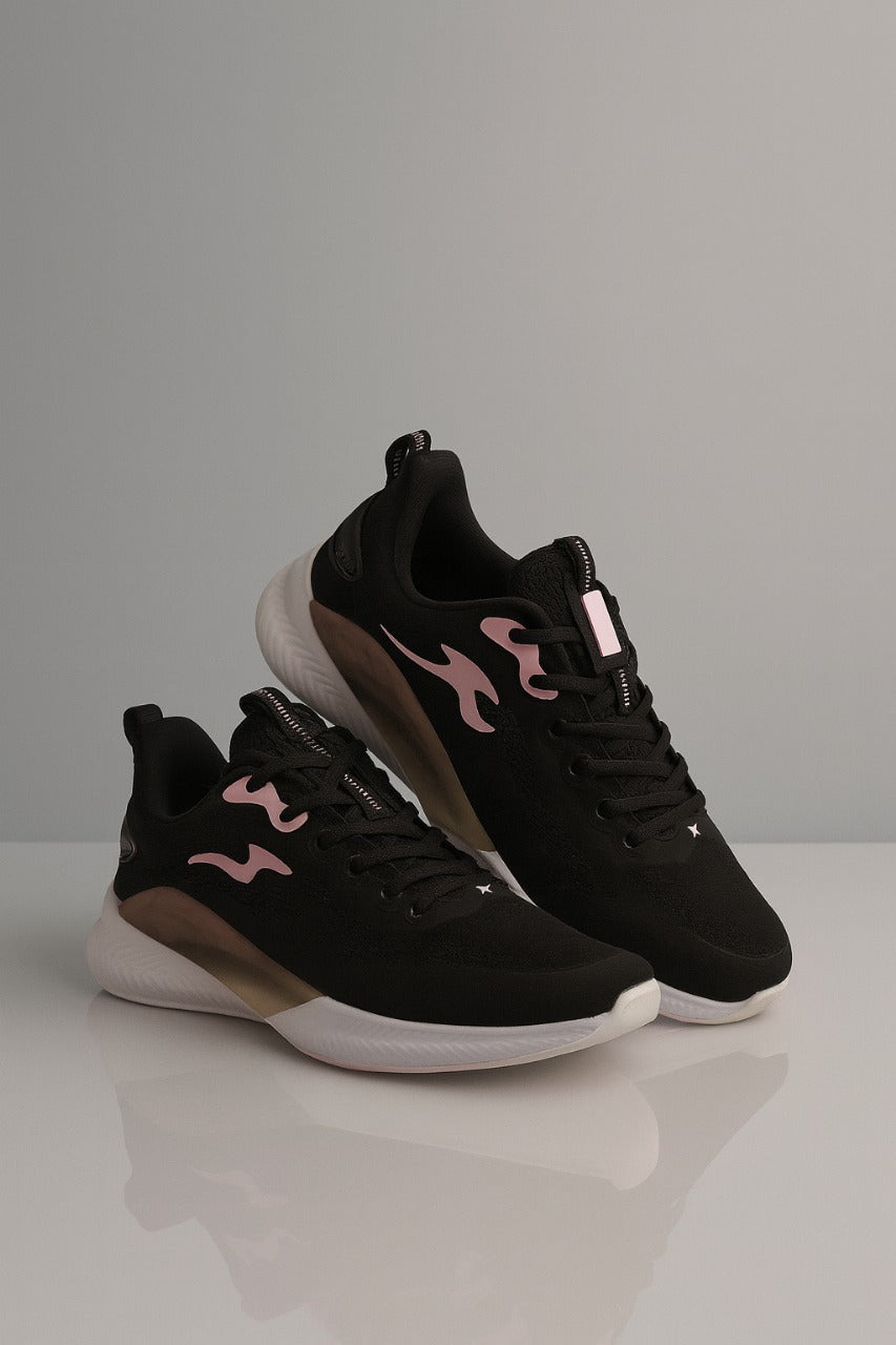 Xtep: Black-baby pink